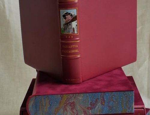Reliure d&rsquo;art et son étui – Quartier-livre « Rabelais »